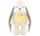 MyHummy (Szumisie), Iepuras, mascota bazaitoare cu mecanism 5in1: zgomot, senzor de somn, melodii, batai de inima, lampa, ecru