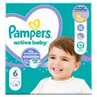 Pampers Active Baby, Jumbo Pack, scutece marimea 6, 13-18 kg, 56 buc.
