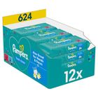 Pampers Fresh Clean, servetele umede pentru bebelusi, 12 pachete, 624 buc.