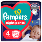 Pampers Night Pants, scutece-chilotel de noapte marimea 4, 9-15 kg, 25 buc.