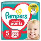 Pampers Pants, scutece-chilotel marimea 5, 12-17 kg, 22 buc.