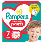 Pampers Pants, scutece-chilotel marimea 7, 17 kg+, 74 buc.