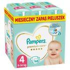 Pampers Premium Care, XXL Box, scutece marimea 4, 9-14 kg, 168 buc.