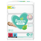 Pampers Sensitive, servetele umede, 4 pachete de 80 servetele, 320 buc.
