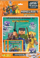 Panini, Minecraft, set de start, album autocolant de colectie + 10 autocolante