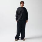 Pantaloni de trening negri cu croiala larga NOWEAR