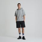 Pantaloni scurti regular negri cu snur NOWEAR
