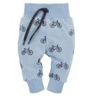 Pantaloni subtiri pentru baieti, albastru, imprimeu biciclete, brand Pinokio