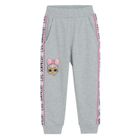 Pantaloni trening pentru fete, gri, imprimeu L.O.L. Surprise, Licence Brand
