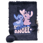 Paso, Lilo si Stitch, jurnal cu lacatel de plus, A5, 96 foi, cu linie, Stitch & Angel