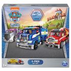 Paw Patrol, Big Truck Pups, True Metal, set de 3 vehiculi