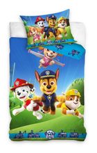 Paw Patrol, set lenjerie de pat single, 100-135 cm