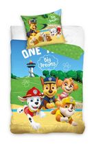 Paw Patrol, set lenjerie de pat single, 140-200 cm