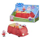 Peppa Pig, Masina rosie a familie Peppa, set cu figurine