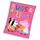 Peppa Pig, patura de flanel, 110-140 cm