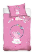Peppa Pig, set lenjerie de pat single, 100-135 cm