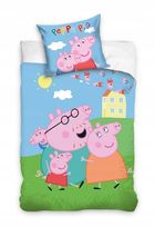Peppa Pig, set lenjerie de pat single, 100-135 cm