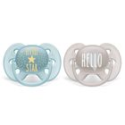 Philips Avent, Ultra Soft, Boy, suzeta, 6-18 luni, 2 buc., SCF223/01