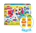 Play-Doh, Care 'n Carry Vet, set creativ + 4 cutii de plastilina GRATUIT, set promotional