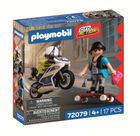 Playmobil, City Action, Urmarire cu motocicleta, 72079