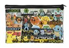 Pokemon, mini trusa scolara in punga cu blocnotes, rigla, creioane, guma de sters, 10 articole