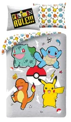 Pokemon, set lenjerie de pat single, 140-200 cm