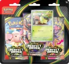 Pokemon TCG: Mega Evolution, Perfect Order, 3-Pack Blister, Chikorita, joc de carti