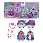 Polly Pocket, Holiday Connects Bundle, set de joaca cu papusa mic si accesorii