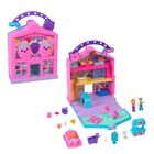 Polly Pocket, Pollyville, Fresh Market, set de joaca cu 2 papusi si accesorii
