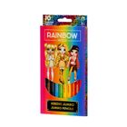 Rainbow High, jumbo, creioane triunghiular, 10 culori