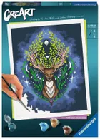 Ravensburger, CreArt, Pixie Cold Edition, Cerb, pictura dupa numere, set creativ
