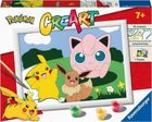 Ravensburger, CreArt, Pokemon, pictura dupa numere, set creativ