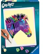 Ravensburger, CreArt, Zebra, pictura dupa numere, set creativ