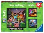 Ravensburger, Minecraft, puzzle, 3-49 piese