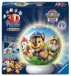 Ravensburger, Paw Patrol, Bila, puzzle 3D, lampa, 72 piese