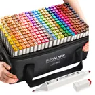 Rawmark, PurePro, set 262 markere duble, cu carcasa, cu cerneala pe baza de alcool, multicolore