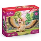 Schleich, Bayala, Elf pe o bufnita cu sclipici, figurina, 70789