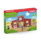 Schleich, Farm World, Grajd mare cu animale si accesorii, set, 42606