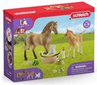 Schleich, Horse Club, Piel Quarter, cal si manz, set, 42432