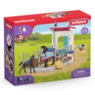 Schleich, Horse Club, Tarc de cai cu iapa si manz, set, 42611