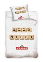 Scrabble, set lenjerie de pat single, 160-200 cm