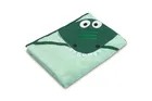 Sensillo, Water Friends, husa de baie moale cu aplicatie 3D, Crocodil, verde, 100-100 cm