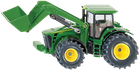 Siku, John Deere tractor cu incarcator frontal, macheta, S1982