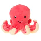 Smiki, Caracatita, jucarie de plus, roz, 18 cm