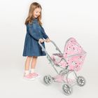 Smiki, carucior pentru papusi cu port-bebe, pisicute