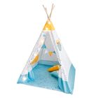 Smiki, cort tipi pentru copii, model straciatella, galben-albastru