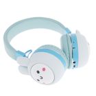 Smiki, Iepuras, casti wireless, supraauriculare, albastru