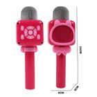 Smiki, microfon bluetooth cu difuzor, roz