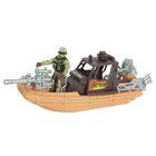 Smiki, Military base, soldat cu barca, figurina cu accesorii