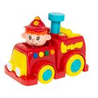Smiki, Press & go, Masina de pompieri, vehicul, cu lumini si sunete